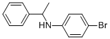 N-(4-Bromophenyl)-N-(1-phenylethyl)amine Struktur