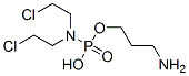 N,N-Bis(2-chloroethyl)amidophosphoric acid 3-aminopropyl ester Struktur