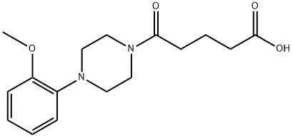 5-[4-(2-METHOXY-PHENYL)-PIPERAZIN-1-YL]-5-OXO-PENTANOIC ACID Struktur