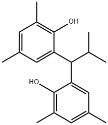 2,2'-(2-methylpropylidene)bis[4,6-xylenol]  Struktur