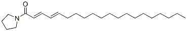 1-[(2E,4E)-1-Oxo-2,4-icosadienyl]pyrrolidine Struktur