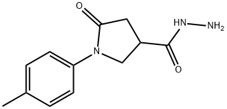 1-(4-Methylphenyl)-5-oxopyrrolidine-3-carbohydrazide Struktur