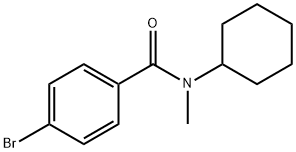 4-bromo-N-cyclohexyl-N-methylbenzamide Struktur