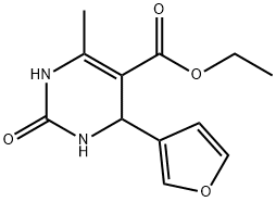 5-Pyrimidinecarboxylicacid,4-(3-furanyl)-1,2,3,4-tetrahydro-6-methyl-2-oxo-,ethylester(9CI) Struktur