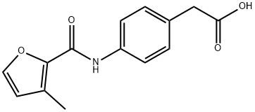 (4-[(3-METHYL-FURAN-2-CARBONYL)-AMINO]-PHENYL)-ACETIC ACID Struktur