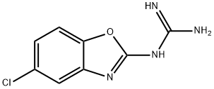 N-(5-CHLORO-1,3-BENZOXAZOL-2-YL)GUANIDINE Struktur