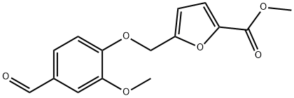 5-(4-FORMYL-2-METHOXY-PHENOXYMETHYL)-FURAN-2-CARBOXYLIC ACID METHYL ESTER Struktur