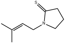 2-Pyrrolidinethione,  1-(3-methyl-2-butenyl)-  (8CI) Struktur