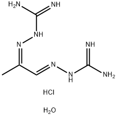 METHYLGLYOXAL BIS-(GUANYLHYDRAZONE)*DIHY DROCHLORIDE Struktur