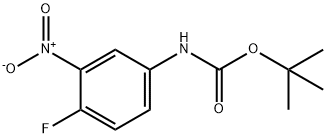 TERT-BUTYL 4-FLUORO-3-NITROPHENYLCARBAMATE Struktur