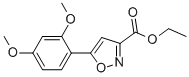 5-(2,4-DIMETHOXYPHENYL)-3-ISOXAZOLECARBOXYLIC ACID ETHYL ESTER Struktur