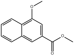 2-Naphthalenecarboxylic acid, 4-Methoxy-, Methyl ester Struktur