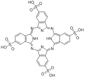 29h,29h,31h-phthalocyanine-c,c,c,c-tetrasulfonic acid Struktur