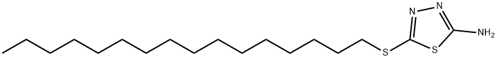 1,3,4-Thiadiazole, 2-amino-5-(hexadecylthio)- Struktur