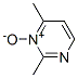 Pyrimidine, 2,4-dimethyl-, 3-oxide (8CI,9CI) Struktur