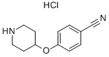 4-(PIPERIDIN-4-YLOXY)-BENZONITRILE HYDROCHLORIDE Struktur