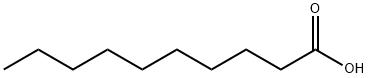 Decanoic acid Structure