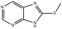 1H-Purine, 8-(methylthio)- Struktur