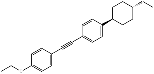 TRANS-1-ETHOXY-4-(2-(4-(4-ETHYLCYCLOHEXYL)PHENYL)ETHYNYL)BENZENE Struktur