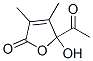 2(5H)-Furanone, 5-acetyl-5-hydroxy-3,4-dimethyl- (9CI) Struktur