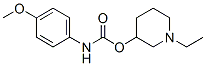 p-Methoxycarbanilic acid 1-ethyl-3-piperidinyl ester Struktur