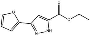 Ethyl 3-(2-furyl)pyrazole-5-carboxylate, 98% Struktur