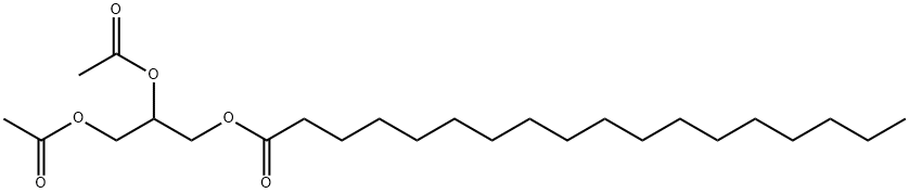 1,2,3-Propanetriol 1-stearate 2,3-bisacetate Struktur