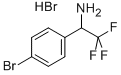 1-(4-BROMO-PHENYL)-2,2,2-TRIFLUORO-ETHYLAMINE HYDROBROMIDE Struktur