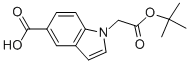 1-(2-TERT-BUTOXY-2-OXOETHYL)-1H-INDOLE-5-CARBOXYLIC ACID Struktur