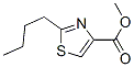 4-Thiazolecarboxylicacid,2-butyl-,methylester(9CI) Struktur