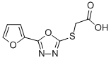 {[5-(2-FURYL)-1,3,4-OXADIAZOL-2-YL]THIO}ACETIC ACID Struktur