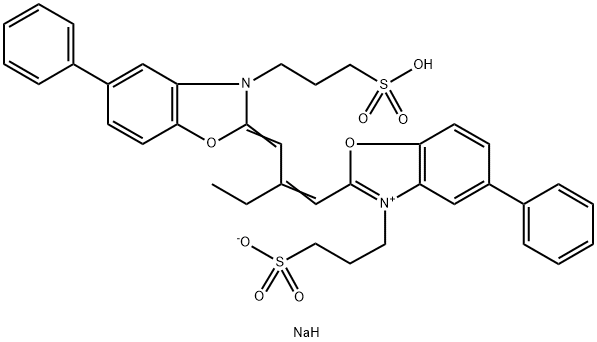 5-PHENYL-2-[2-[[5-PHENYL-3-(3-SULFOPROPYL)-2(3H)-BENZOXAZOLYLIDENE]METHYL-1-BUTENYL]-3-(3-SULFOPROPYL)BENZOXAZOLIUM HYDROXIDE, INNER SALT], SODIUM SALT price.