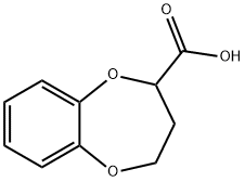 3,4-DIHYDRO-2H-1,5-BENZODIOXEPINE-7-CARBOXYLIC ACID Struktur