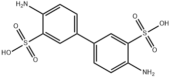 4,4'-diamino-3,3'-biphenyldisulfonic acid Struktur