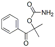 Propiophenone, 2-hydroxy-2-methyl-, carbamate (8CI) Struktur