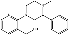 1-(3-Hydroxymethylpyridin-2-yl)-4-methyl-2-phenylpiperazine Struktur