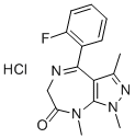 ZOLAZEPAM HYDROCHLORIDE (500 MG) Struktur