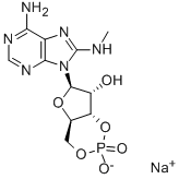 8-MA-CAMP SODIUM SALT Struktur