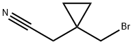 [1-(Bromomethyl)cyclopropyl]acetonitrile Structure