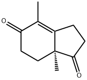 (S)-4,7A-DIMETHYL-2,3,7,7A-TETRAHYDRO-6H-INDENE-1,5-DIONE Struktur