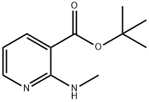 3-Pyridinecarboxylicacid,2-(methylamino)-,1,1-dimethylethylester(9CI) Struktur