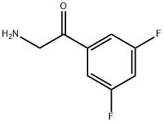 2-AMINO-1-(3,5-DIFLUORO-PHENYL)-ETHANONE Struktur