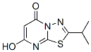 5H-1,3,4-Thiadiazolo[3,2-a]pyrimidin-5-one, 7-hydroxy-2-(1-methylethyl)- (9CI) Struktur