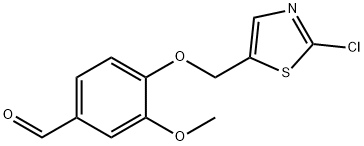 4-((2-Chlorothiazol-5-yl)Methoxy)-3-Methoxybenzaldehyde Struktur