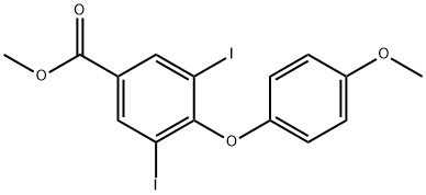 3,5-DIIODO-4(4'-METHOXYPHENOXY)BENZOIC ACID METHYL ESTER Struktur