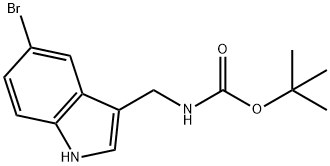 TERT-BUTYL (5-BROMO-1H-INDOL-3-YL)METHYLCARBAMATE Struktur