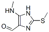 1H-Imidazole-4-carboxaldehyde,  5-(methylamino)-2-(methylthio)- Struktur