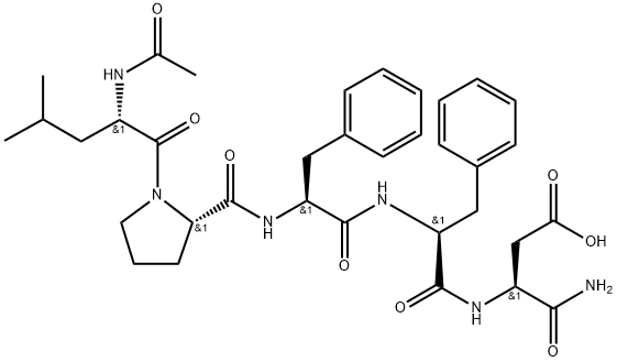 AC-LEU-PRO-PHE-PHE-ASP-NH2 Struktur