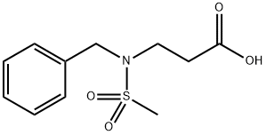 3-(BENZYL-METHANESULFONYL-AMINO)-PROPIONIC ACID Struktur