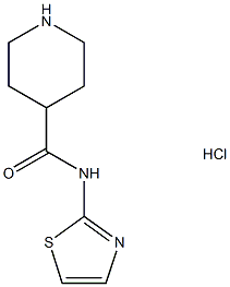 N-1,3-Thiazol-2-ylpiperidine-4-carboxamide hydrochloride Struktur